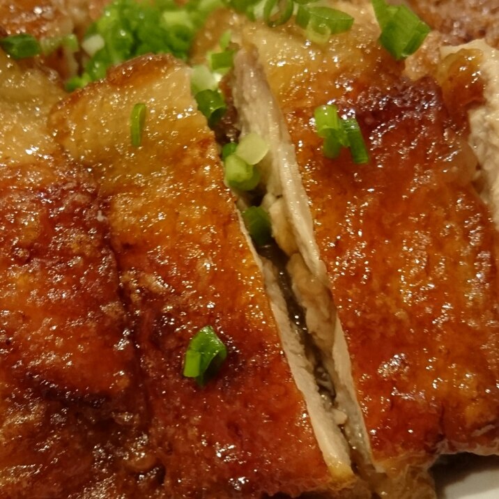 皮パリパリ!鶏の照り焼き甘酢風味